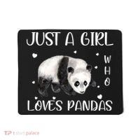 Just A Girl Who Loves Pandas Mousepad thumb 0