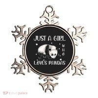 Just A Girl Who Loves Pandas Ornament thumb 0