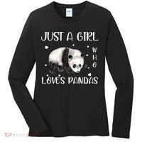 Just A Girl Who Loves Pandas Women's Long Sleeve Shirt thumb 0