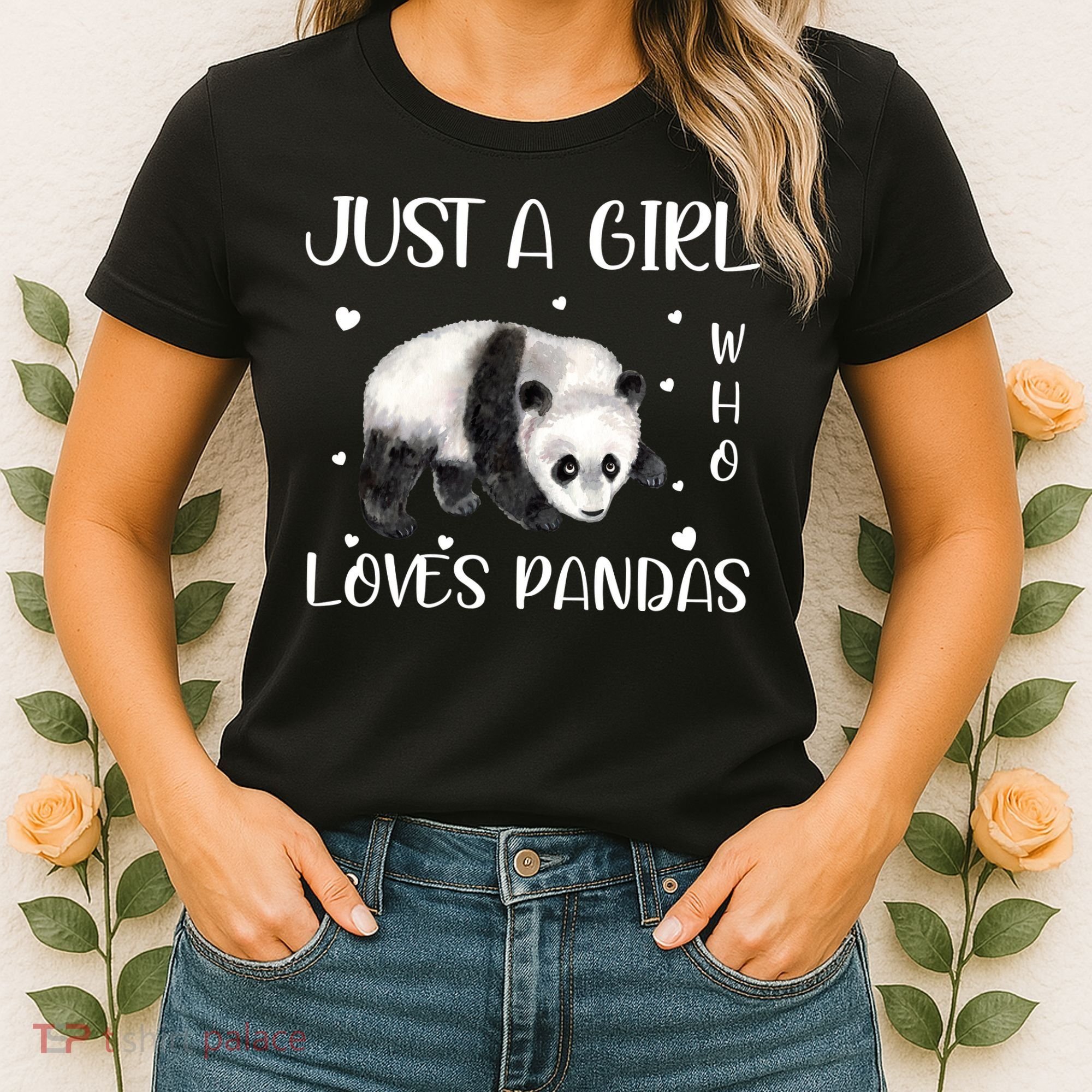 Just A Girl Who Loves Pandas Women's T-Shirt
