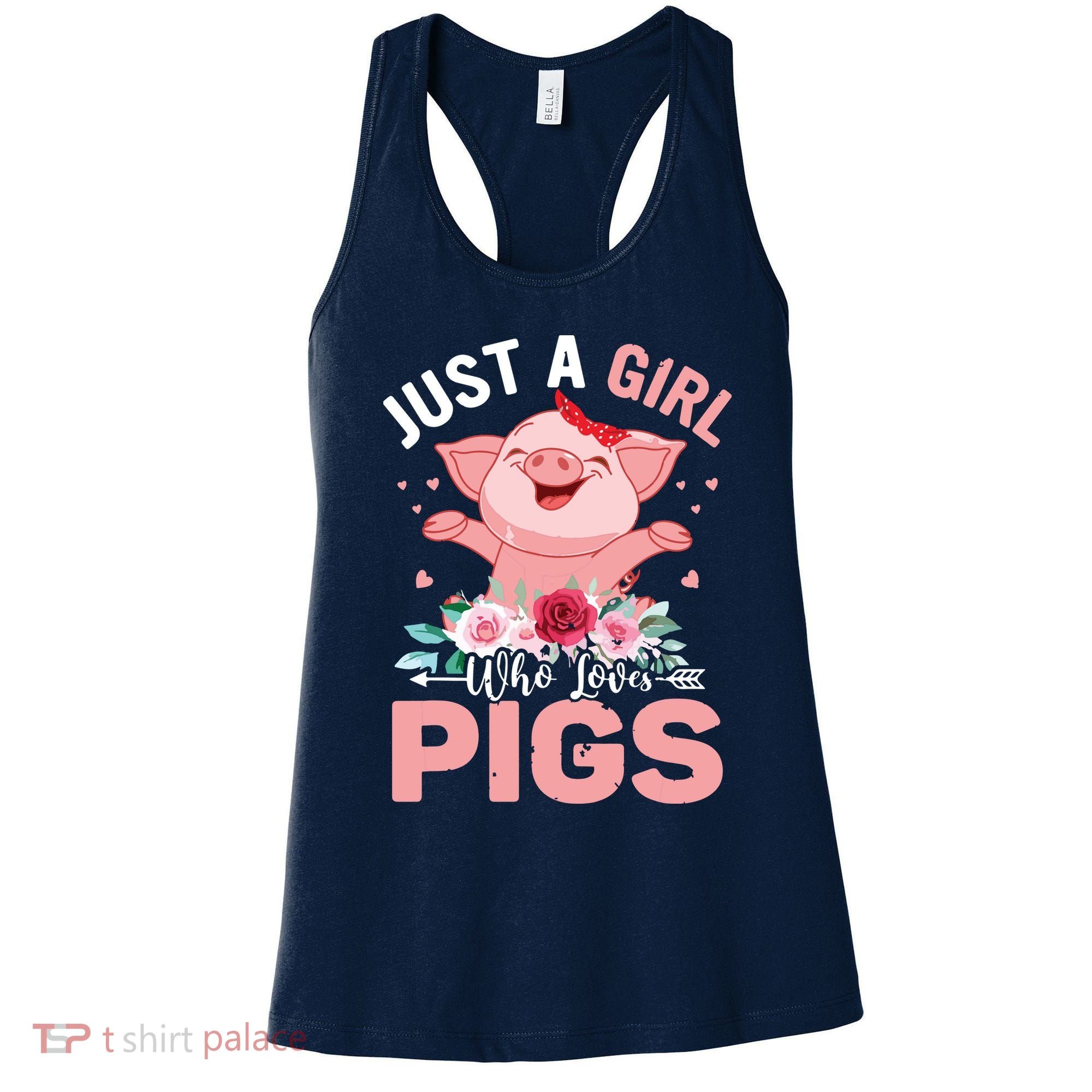 Just A Girl Who Loves Pigs Women's Tank Top