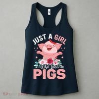 Just A Girl Who Loves Pigs Women's Tank Top thumb 3