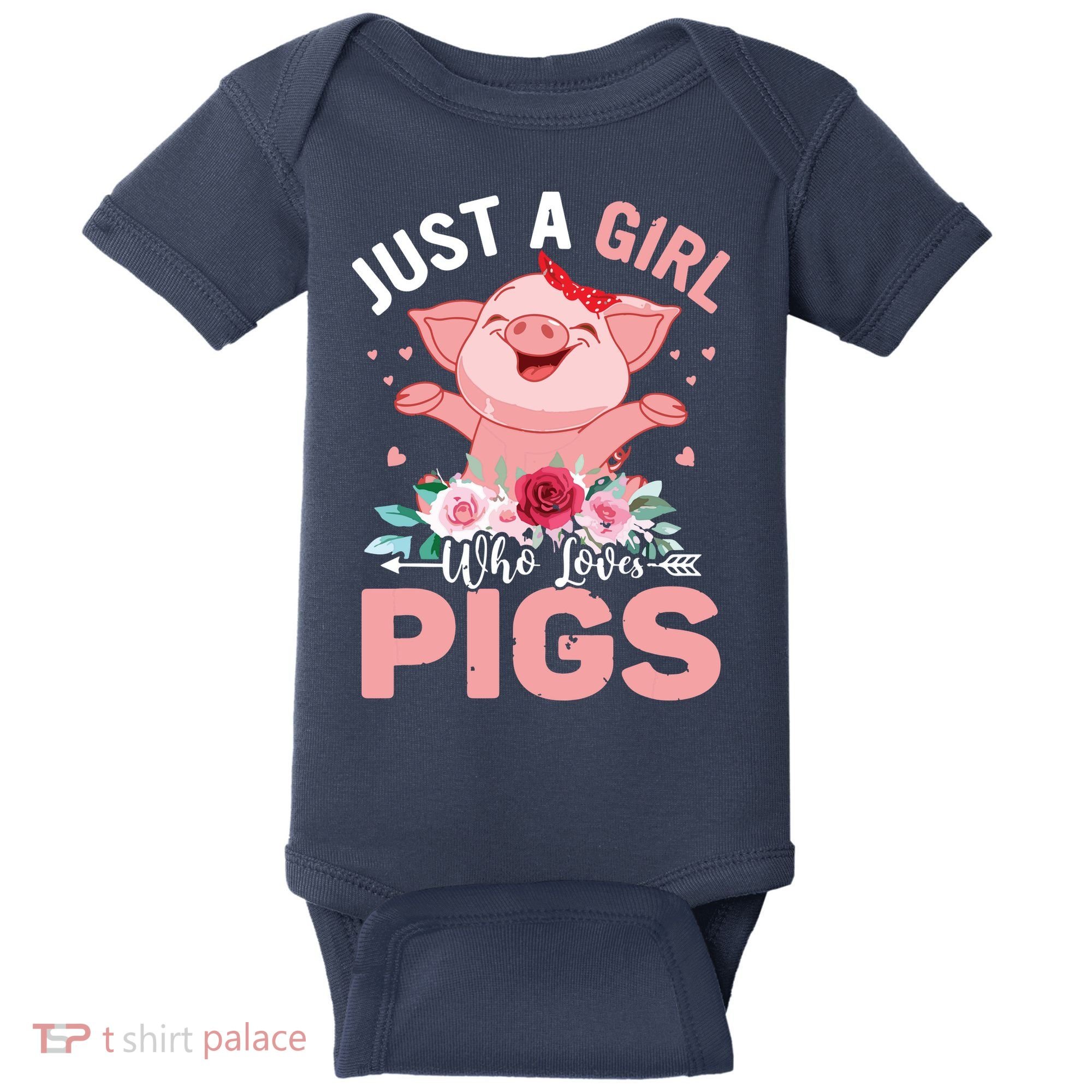 Just A Girl Who Loves Pigs Baby Bodysuit