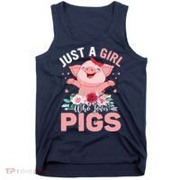Just A Girl Who Loves Pigs Tank Top thumb 0