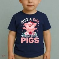 Just A Girl Who Loves Pigs Toddler T-Shirt thumb 2