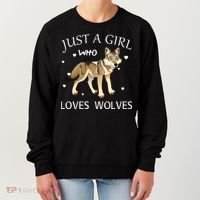 Just A Girl Who Loves Wolves Women's Sweatshirt thumb 0