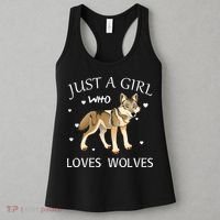 Just A Girl Who Loves Wolves Women's Tank Top thumb 3
