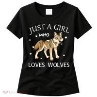 Just A Girl Who Loves Wolves Women's T-Shirt thumb 0