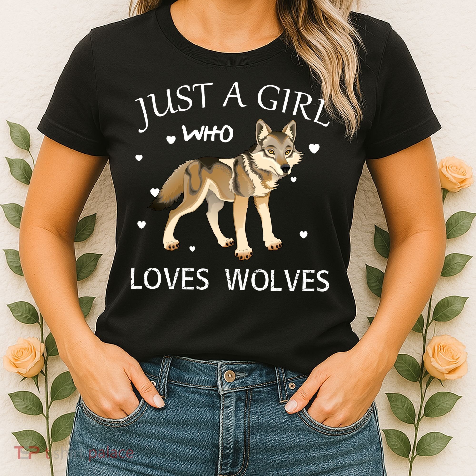 Just A Girl Who Loves Wolves Women's T-Shirt