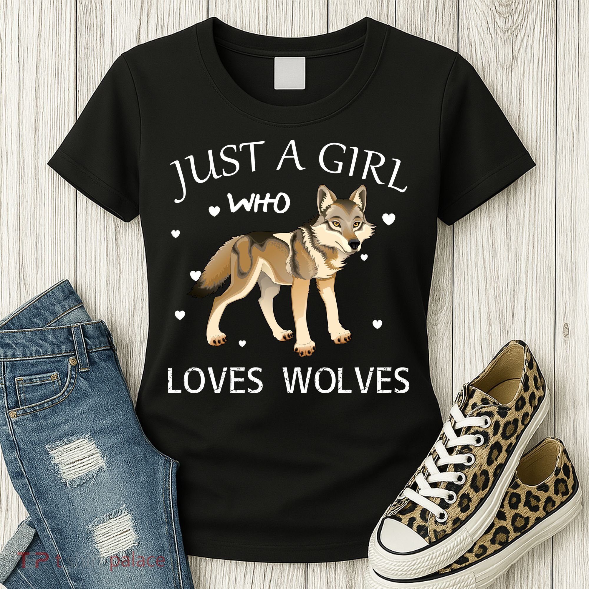 Just A Girl Who Loves Wolves Women's T-Shirt