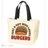 Just A Guy Who Loves Burgers Tote Bag thumb 3