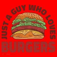 Just A Guy Who Loves Burgers Santa Hat thumb 1