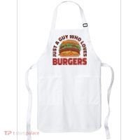 Just A Guy Who Loves Burgers Apron thumb 0