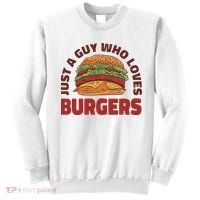 Just A Guy Who Loves Burgers Sweatshirt thumb 0