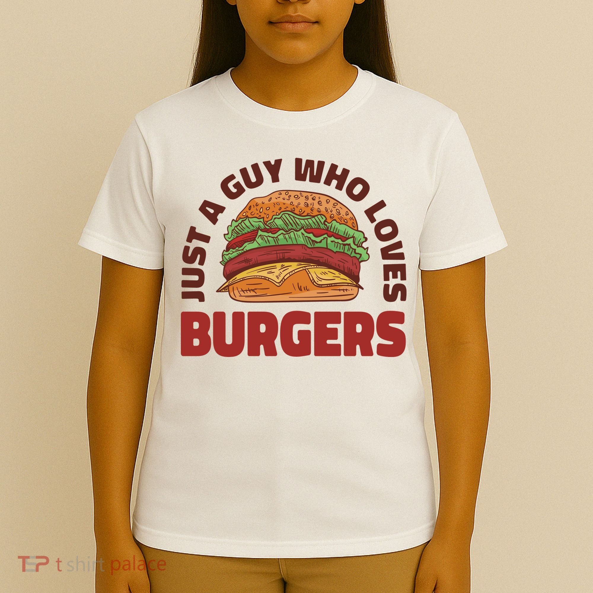 Just A Guy Who Loves Burgers T-Shirt