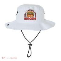 Just A Guy Who Loves Burgers Bucket Hat thumb 0