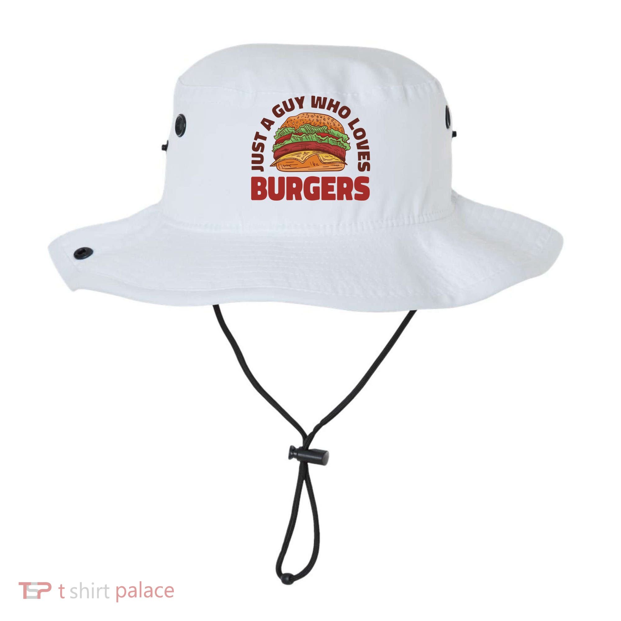 Just A Guy Who Loves Burgers Bucket Hat
