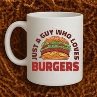 Just A Guy Who Loves Burgers Coffee Mug thumb 2
