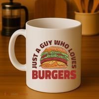 Just A Guy Who Loves Burgers Coffee Mug thumb 4