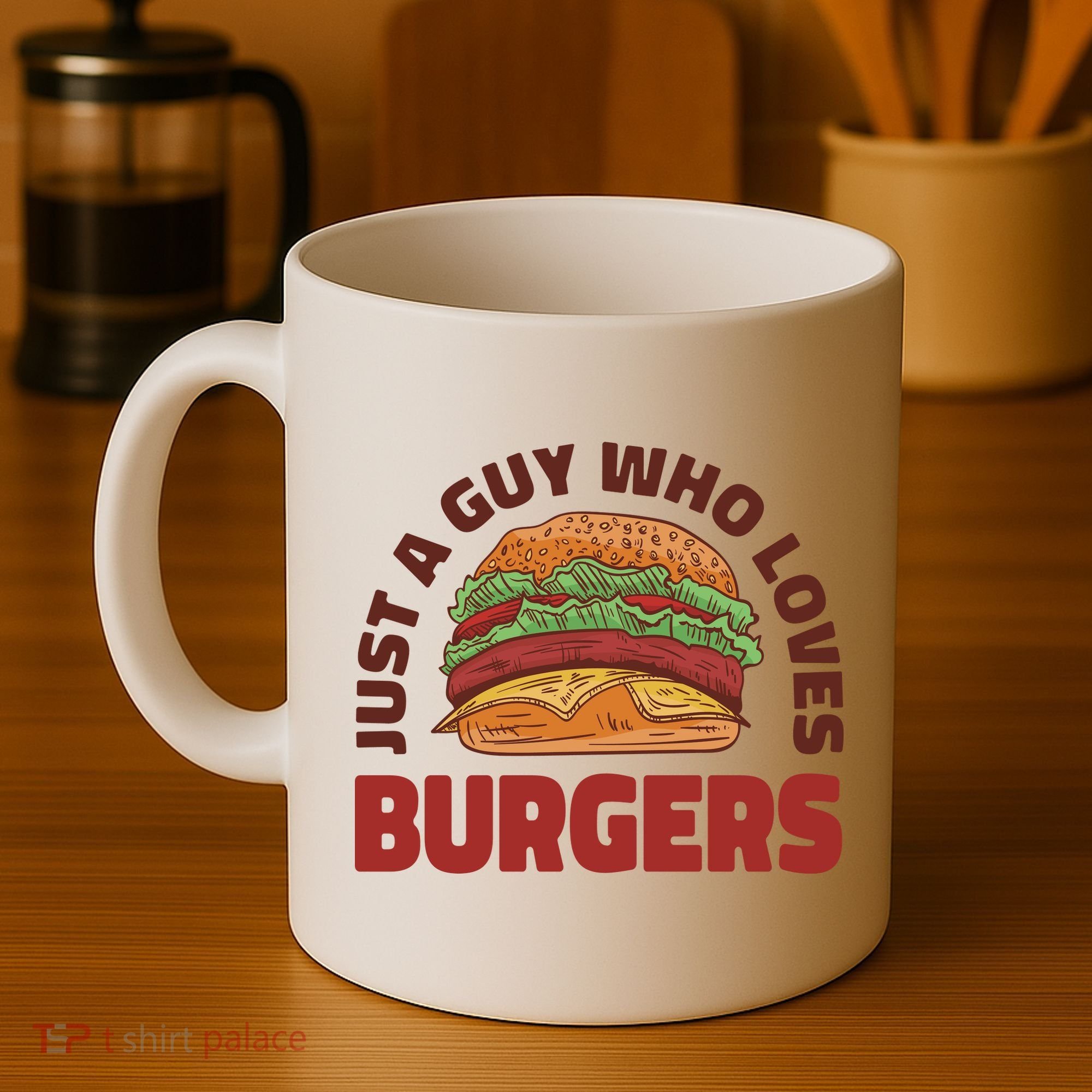 Just A Guy Who Loves Burgers Coffee Mug