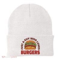 Just A Guy Who Loves Burgers Beanie thumb 0