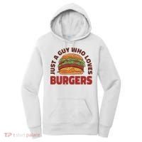 Just A Guy Who Loves Burgers Women's Hoodie thumb 0