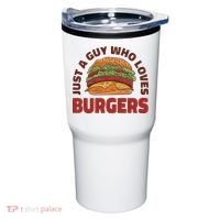 Just A Guy Who Loves Burgers Tumbler thumb 0