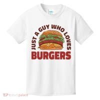 Just A Guy Who Loves Burgers Kids T-Shirt thumb 0