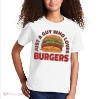 Just A Guy Who Loves Burgers Kids T-Shirt thumb 2