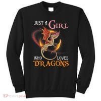 Just A Girl Who Loves Dragons Sweatshirt thumb 0