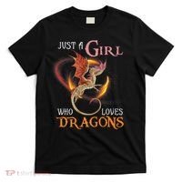 Just A Girl Who Loves Dragons T-Shirt thumb 0