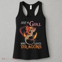 Just A Girl Who Loves Dragons Women's Tank Top thumb 3