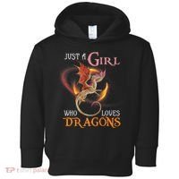 Just A Girl Who Loves Dragons Toddler Hoodie thumb 0