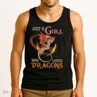 Just A Girl Who Loves Dragons Tank Top thumb 3