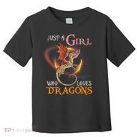 Just A Girl Who Loves Dragons Toddler T-Shirt thumb 0