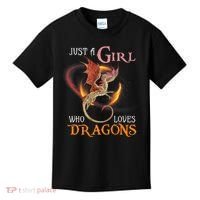 Just A Girl Who Loves Dragons Kids T-Shirt thumb 0