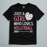 Just A Girl Who Loves Volleyball Cute Volleyball Lover T-Shirt thumb 5
