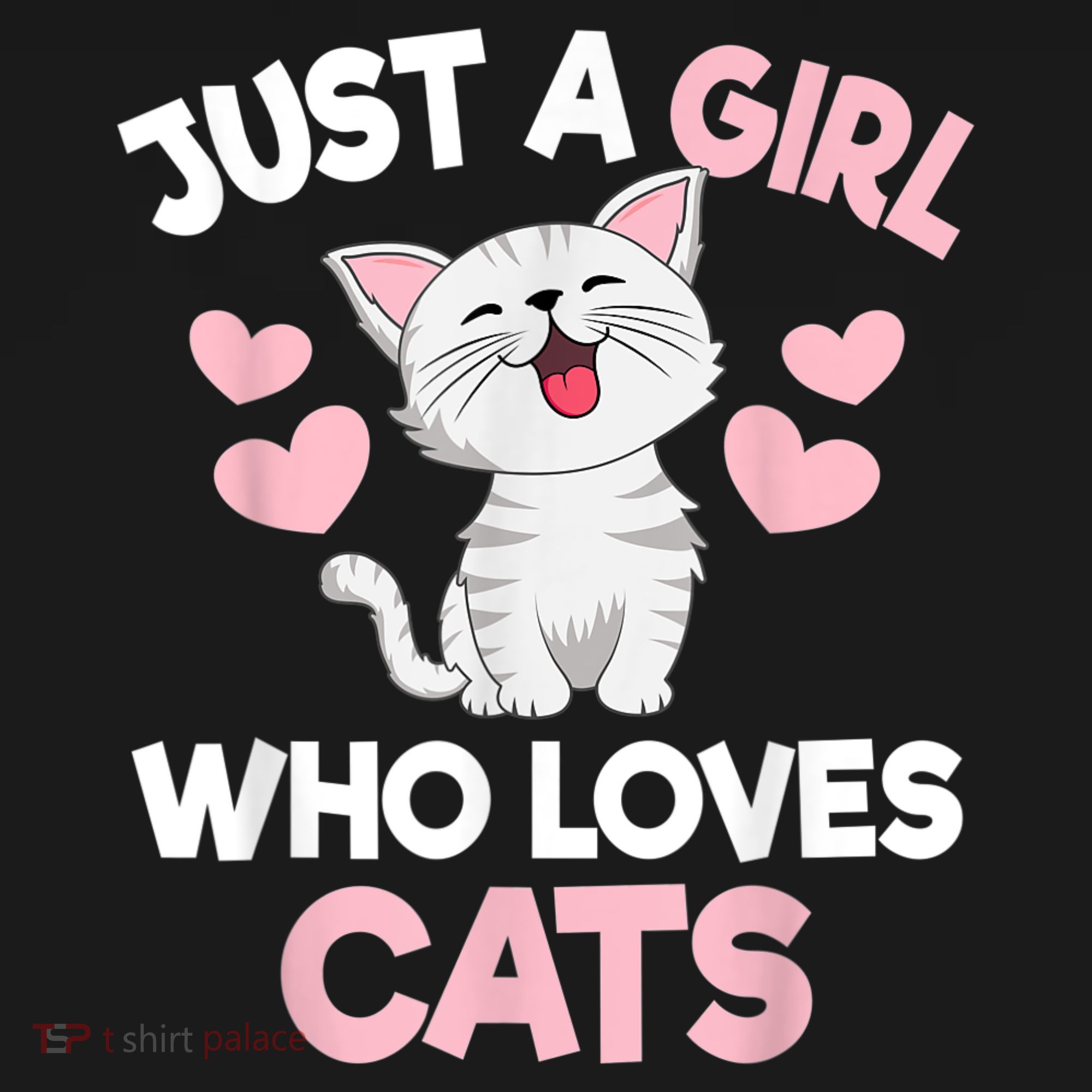 Just A Girl Who Loves Cats Cat Lover Cute Cat Kitty Women's Hoodie