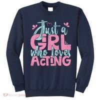 Just A Girl Who Loves Acting Gift Sweatshirt thumb 0