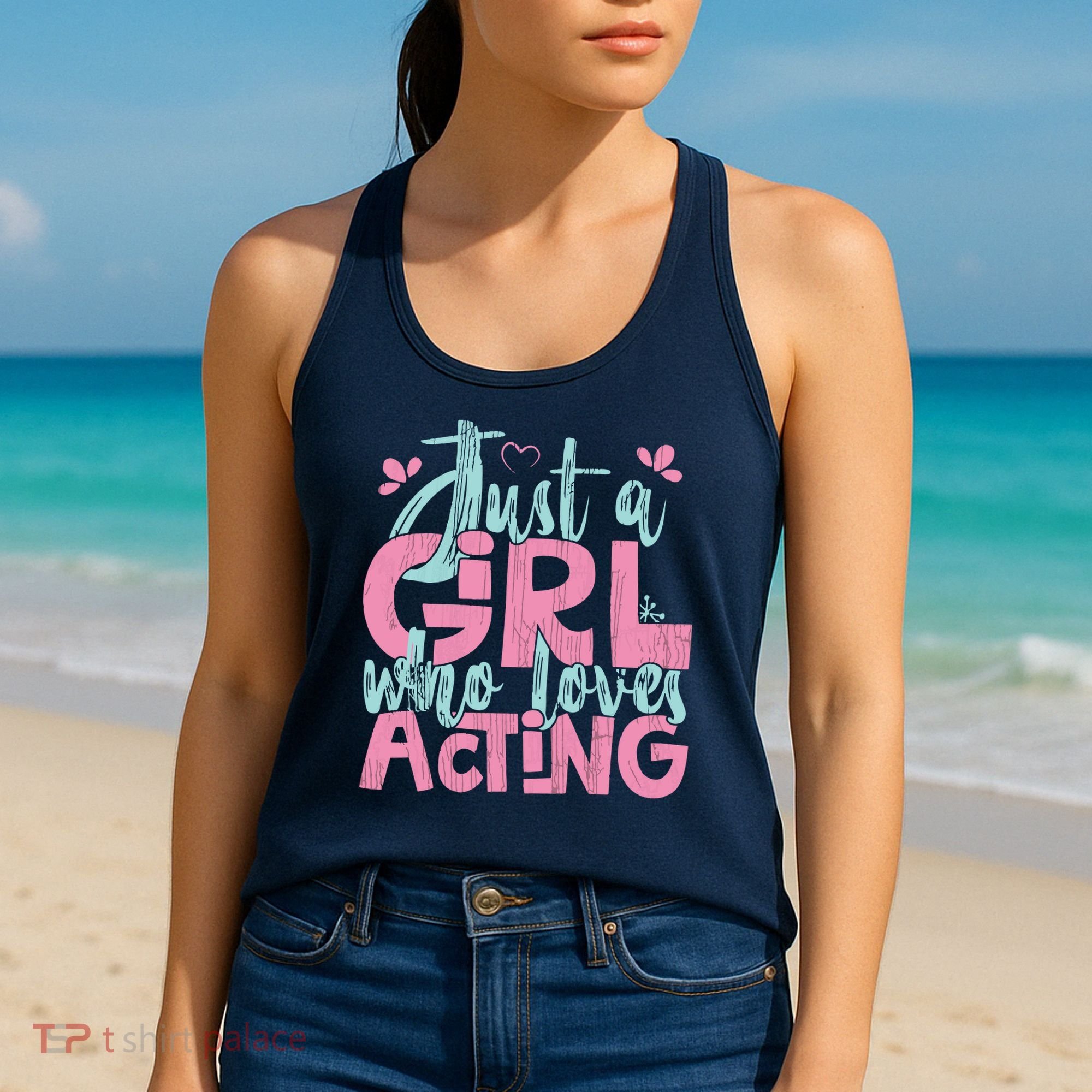 Just A Girl Who Loves Acting Gift Women's Tank Top