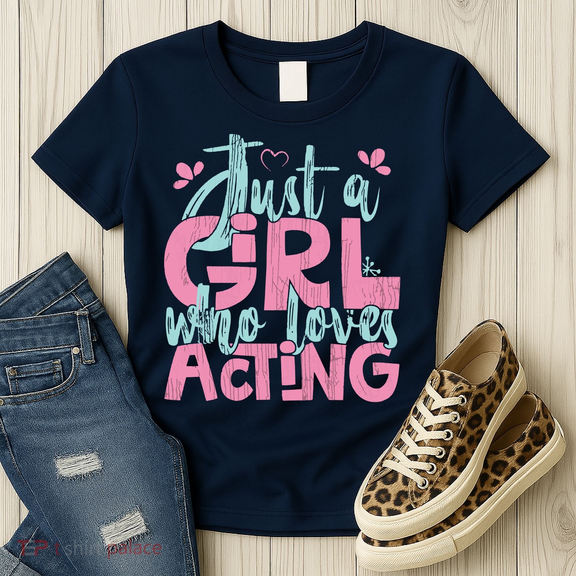 Just A Girl Who Loves Acting Gift Women's T-Shirt