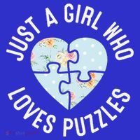Just A Girl Who Loves Puzzles Jigsaw Puzzle Women's Tank Top thumb 5