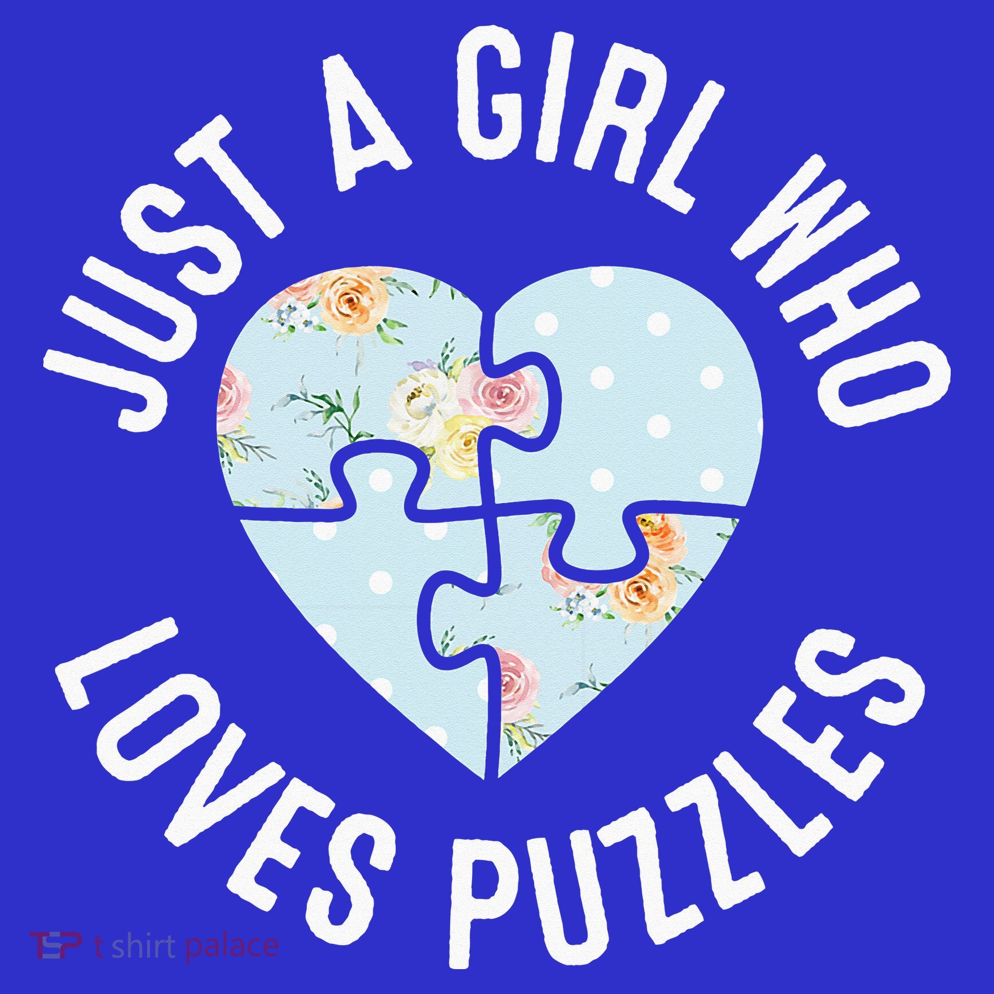 Just A Girl Who Loves Puzzles Jigsaw Puzzle Women's Tank Top