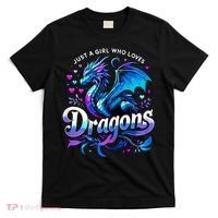 Just A Girl Who Loves Dragons T-Shirt thumb 0