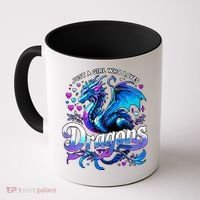 Just A Girl Who Loves Dragons Coffee Mug thumb 0