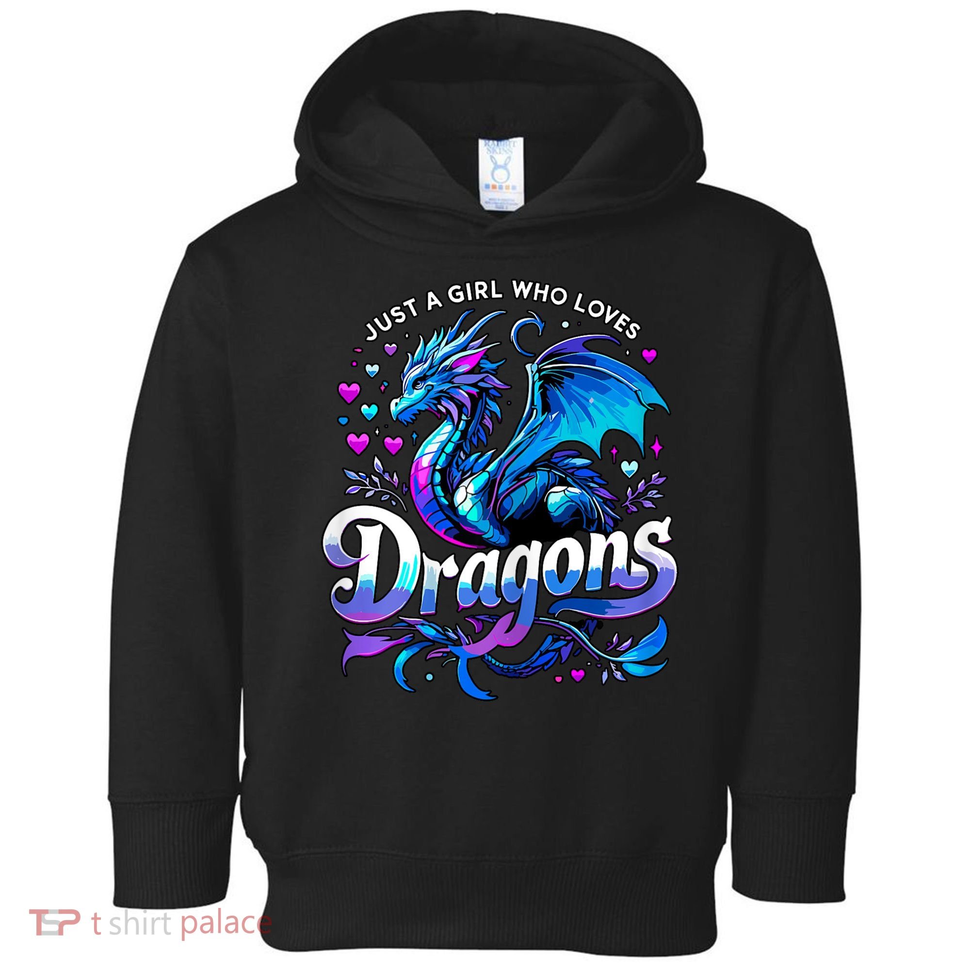 Just A Girl Who Loves Dragons Toddler Hoodie