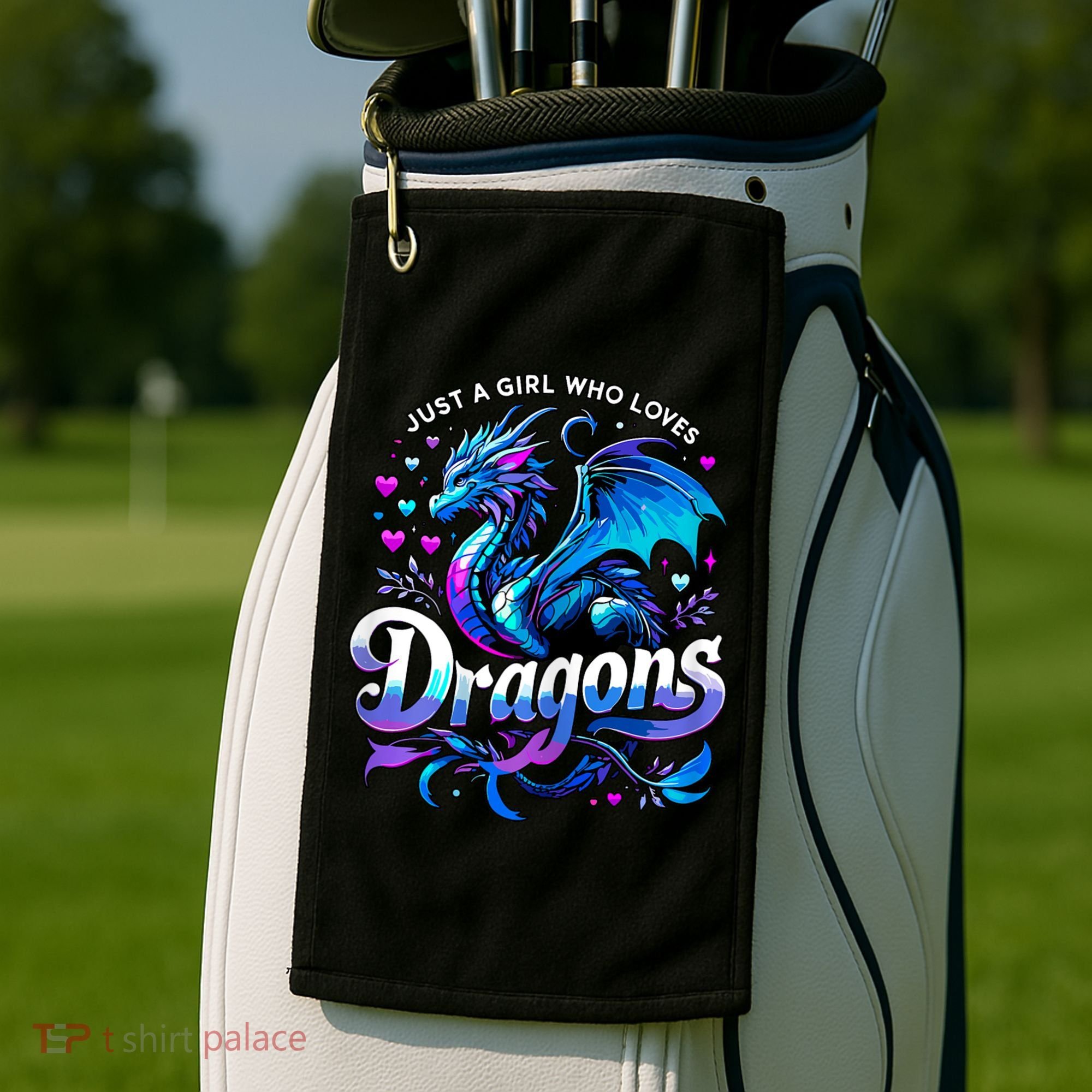 Just A Girl Who Loves Dragons Golf Towel