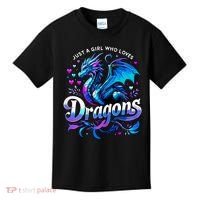 Just A Girl Who Loves Dragons Kids T-Shirt thumb 0