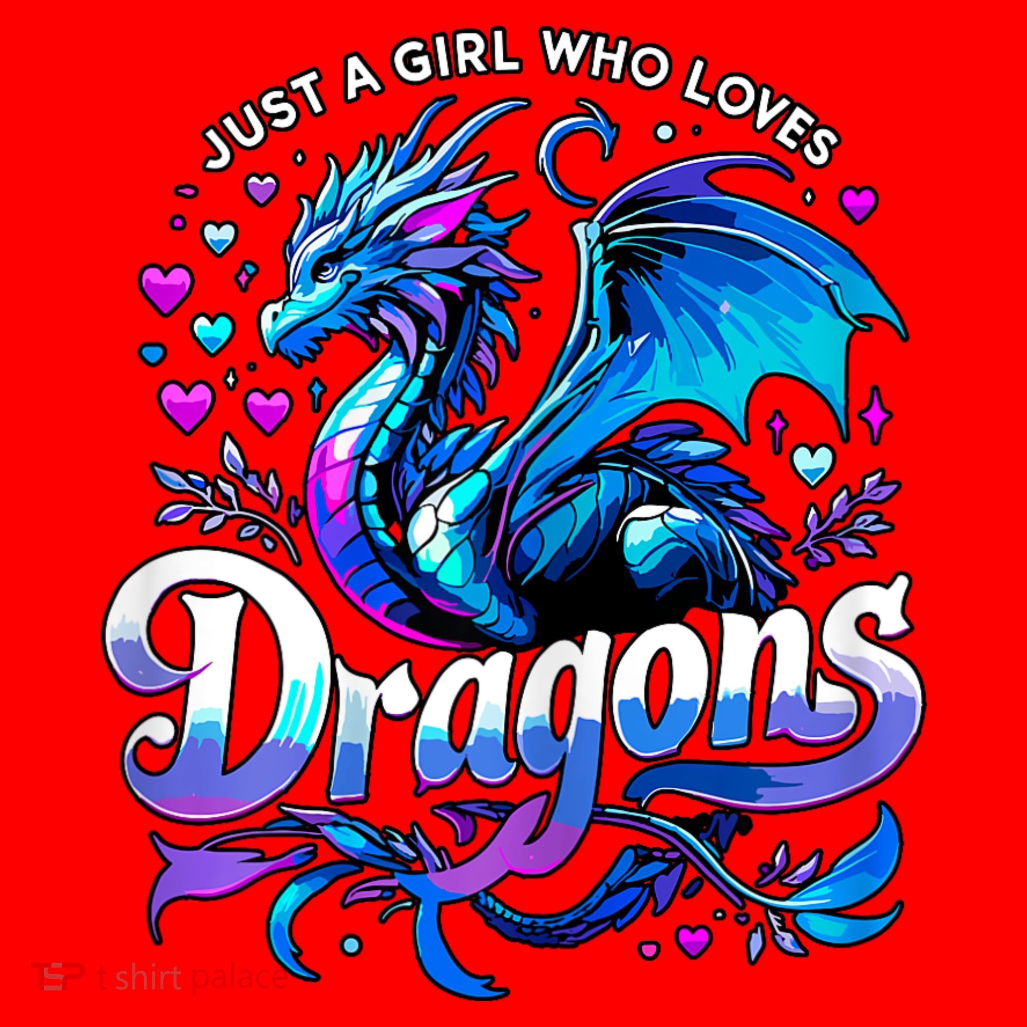 Just A Girl Who Loves Dragons Santa Hat