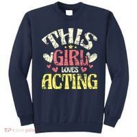 Just A Girl Who Loves Acting Gift Sweatshirt thumb 0